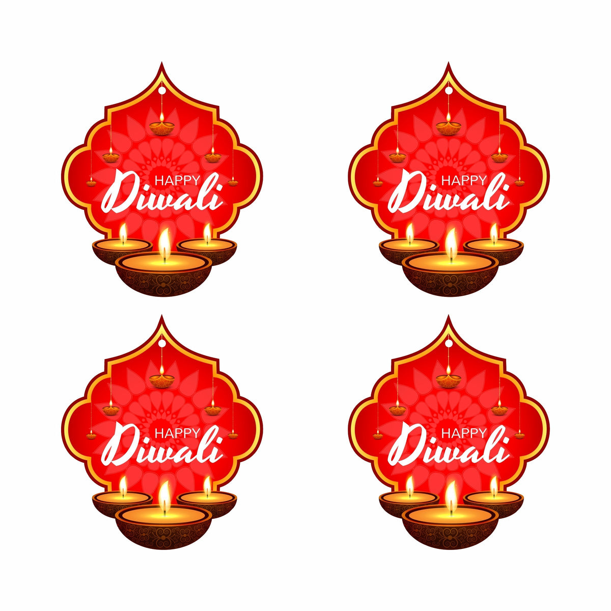 Diwali Tags custom printed and personalized by Infistyle