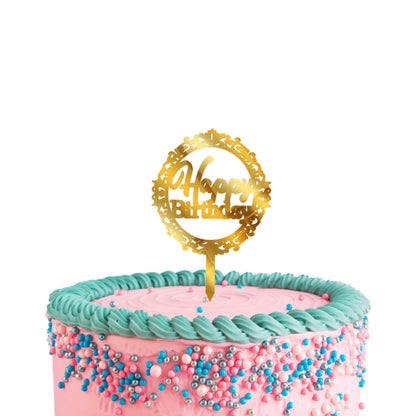 Happy Birthday Acrylic Cake Toppers
