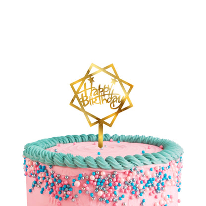 Happy Birthday Acrylic Cake Toppers