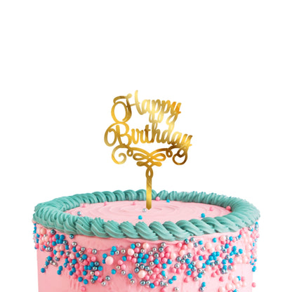 Happy Birthday Acrylic Cake Toppers