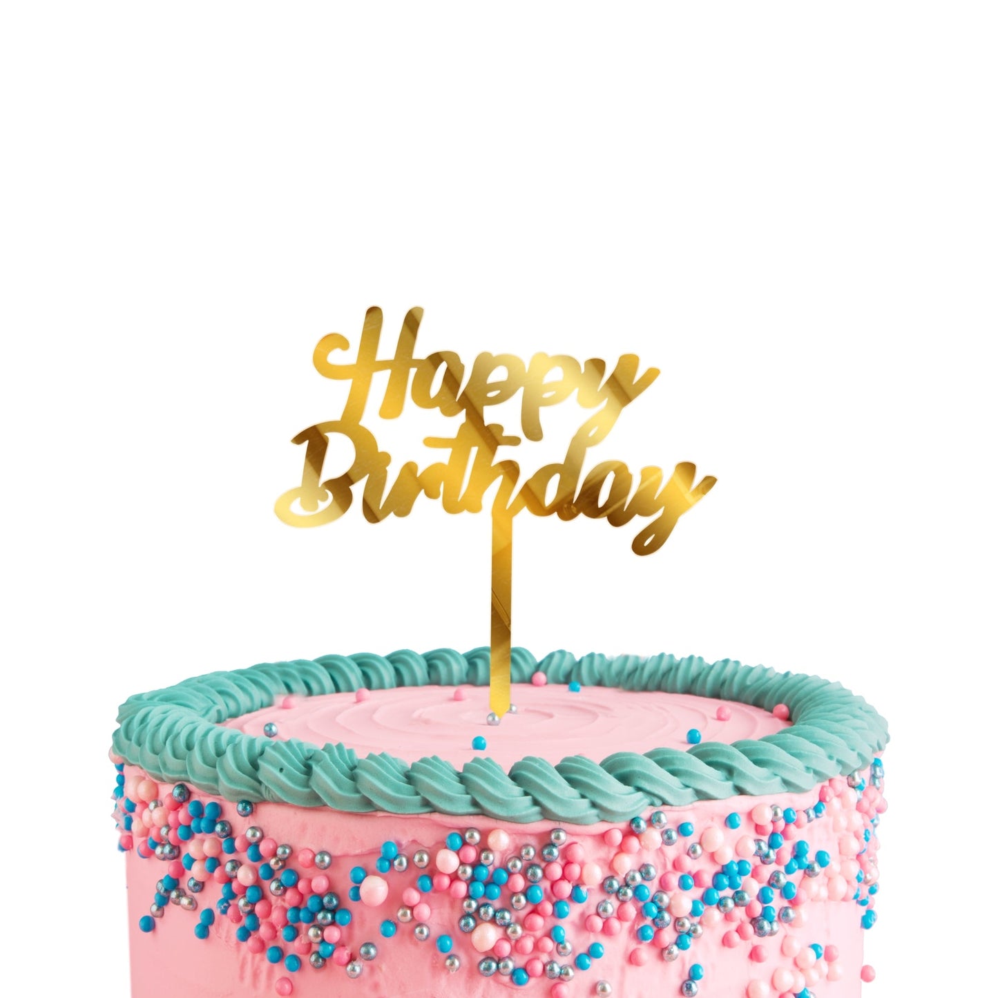 Happy Birthday Acrylic Cake Toppers