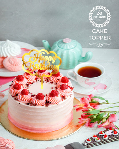Happy Birthday Acrylic Cake Toppers