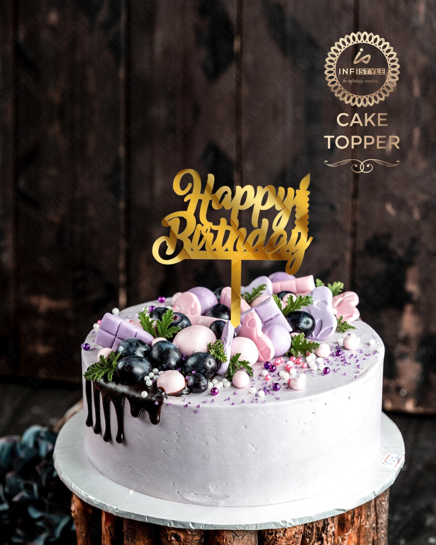 Happy Birthday Acrylic Cake Toppers