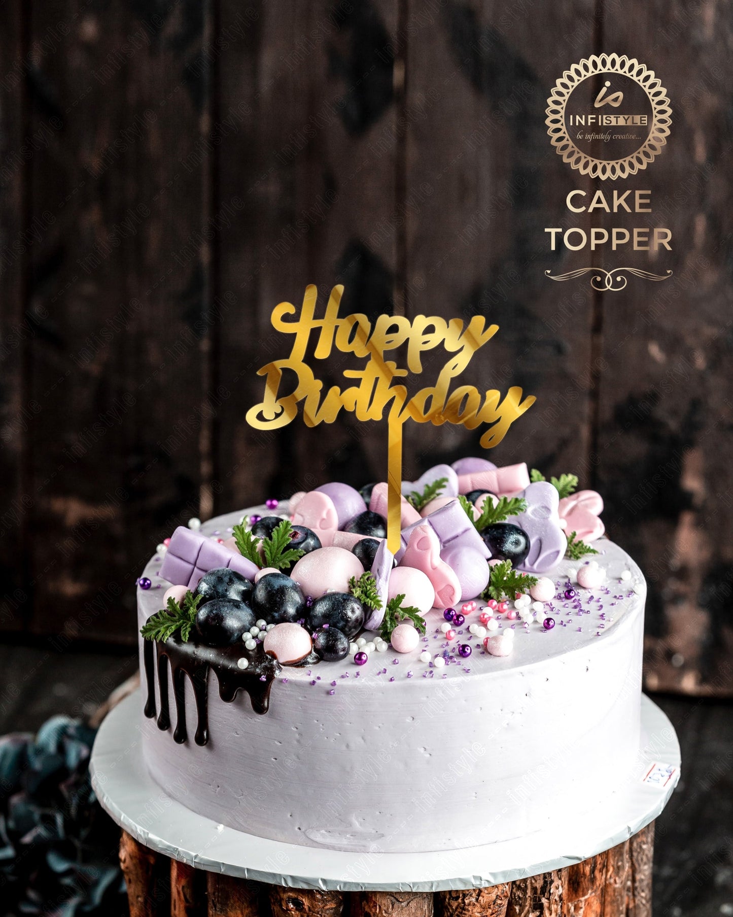 Happy Birthday Acrylic Cake Toppers