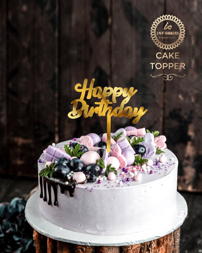 Happy Birthday Acrylic Cake Toppers