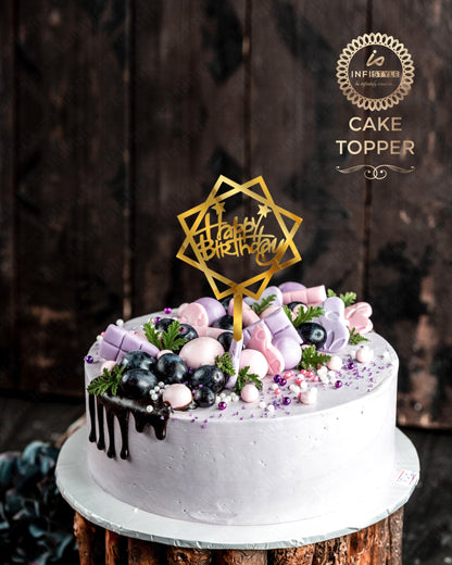 Happy Birthday Acrylic Cake Toppers