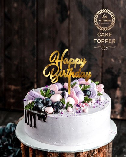 Happy Birthday Acrylic Cake Toppers