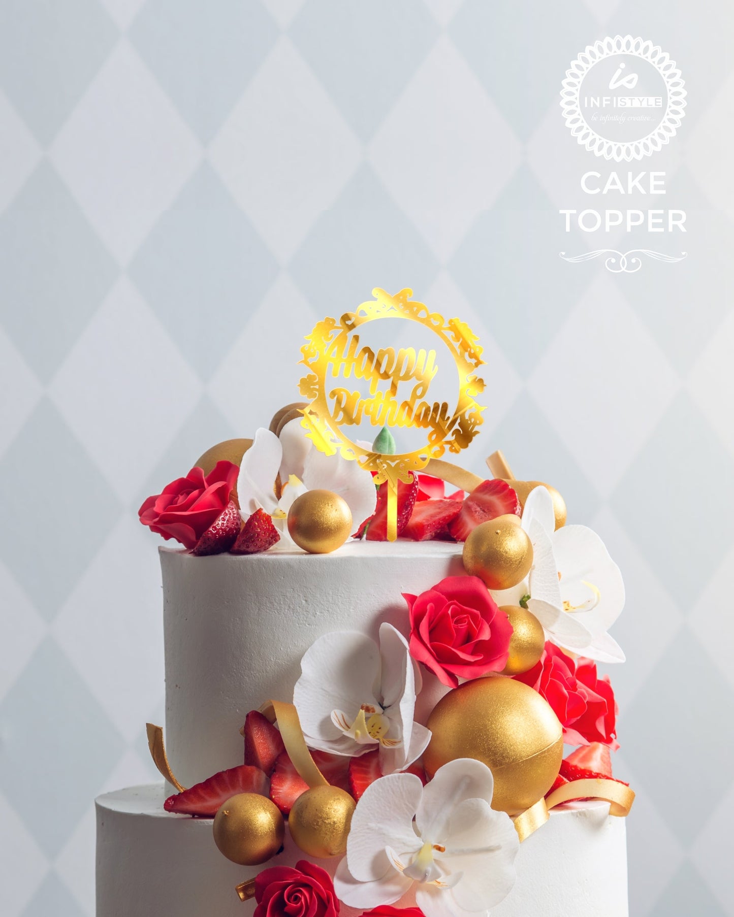 Acrylic Happy Birthday Cake Toppers