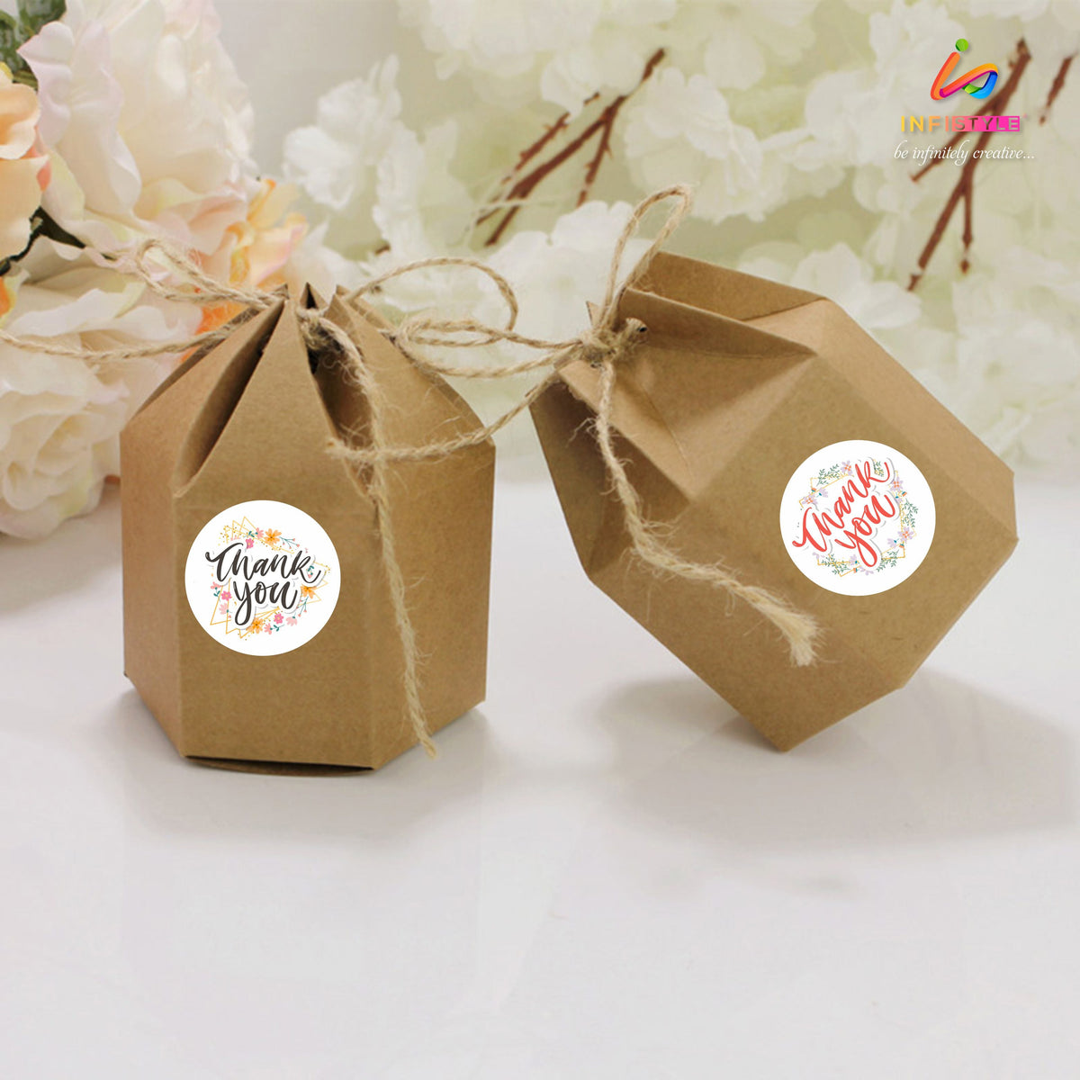 Thank You Stickers Thank You Labels front view
