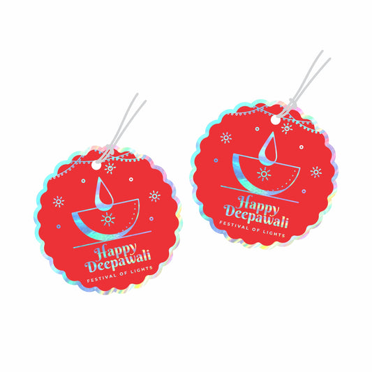 Diwali Die Cut Shaped Deepawali Tags