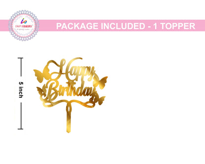 Happy Birthday Acrylic Cake Toppers