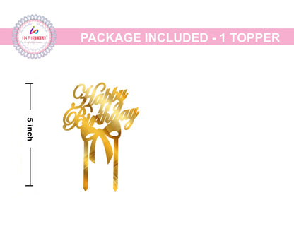 Happy Birthday Acrylic Cake Toppers