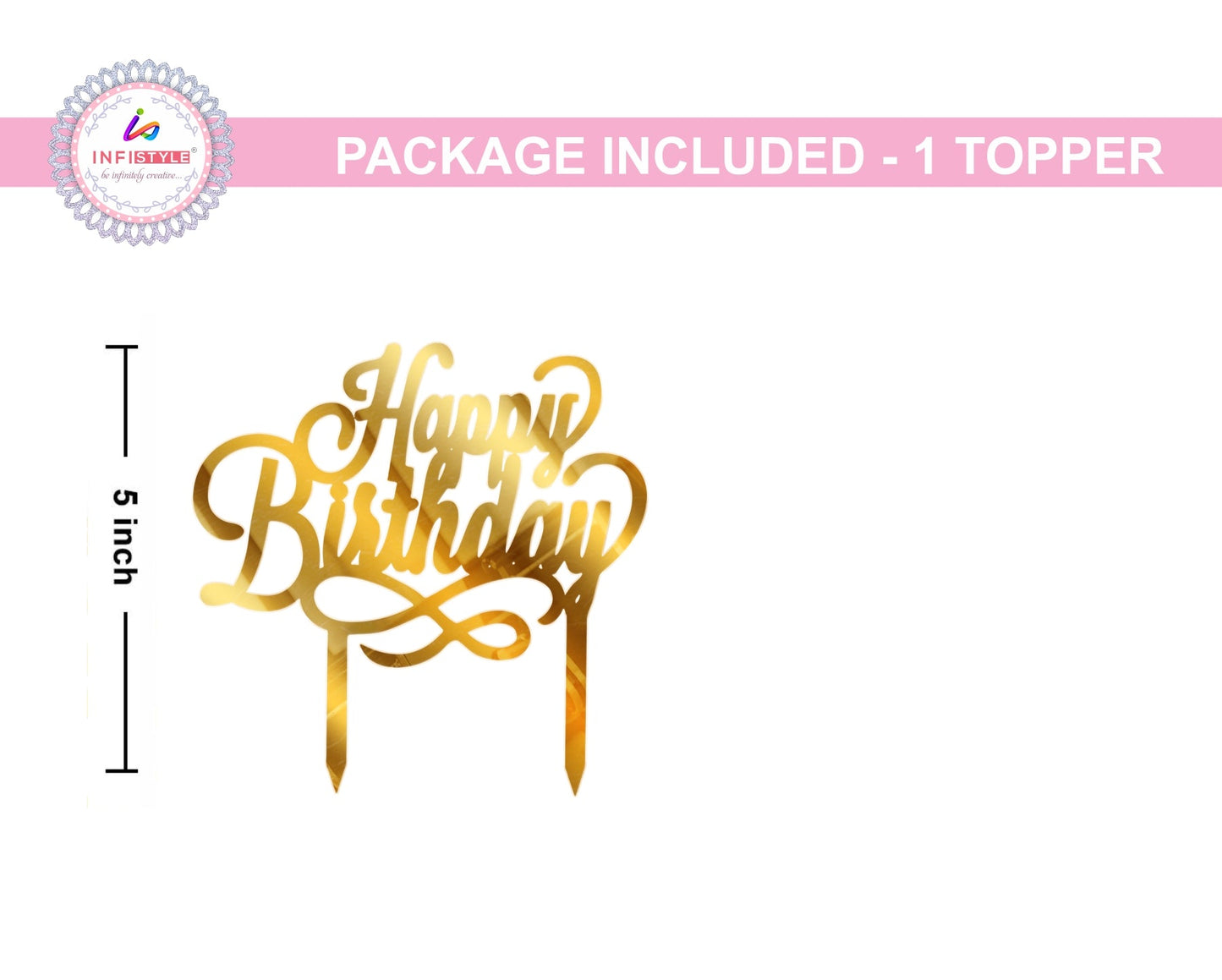 Happy Birthday Acrylic Cake Toppers