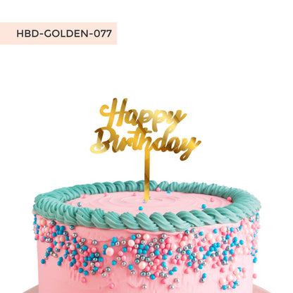 Happy Birthday Acrylic Cake Toppers