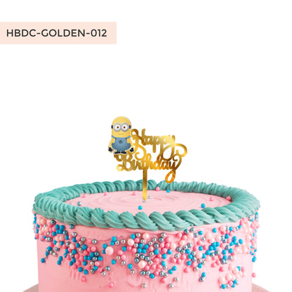 Acrylic Minion Cake Topper for Birthday