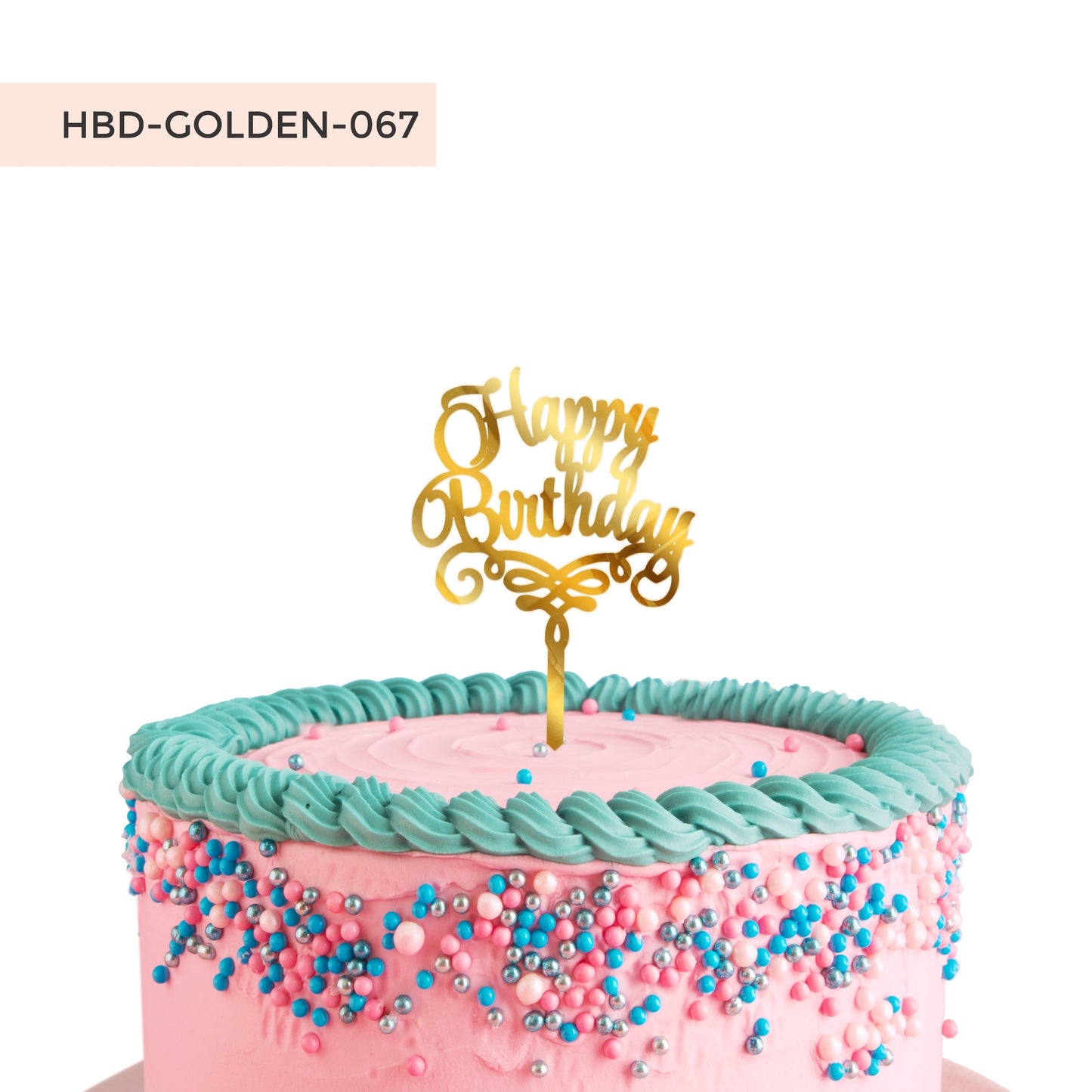 Happy Birthday Acrylic Cake Toppers