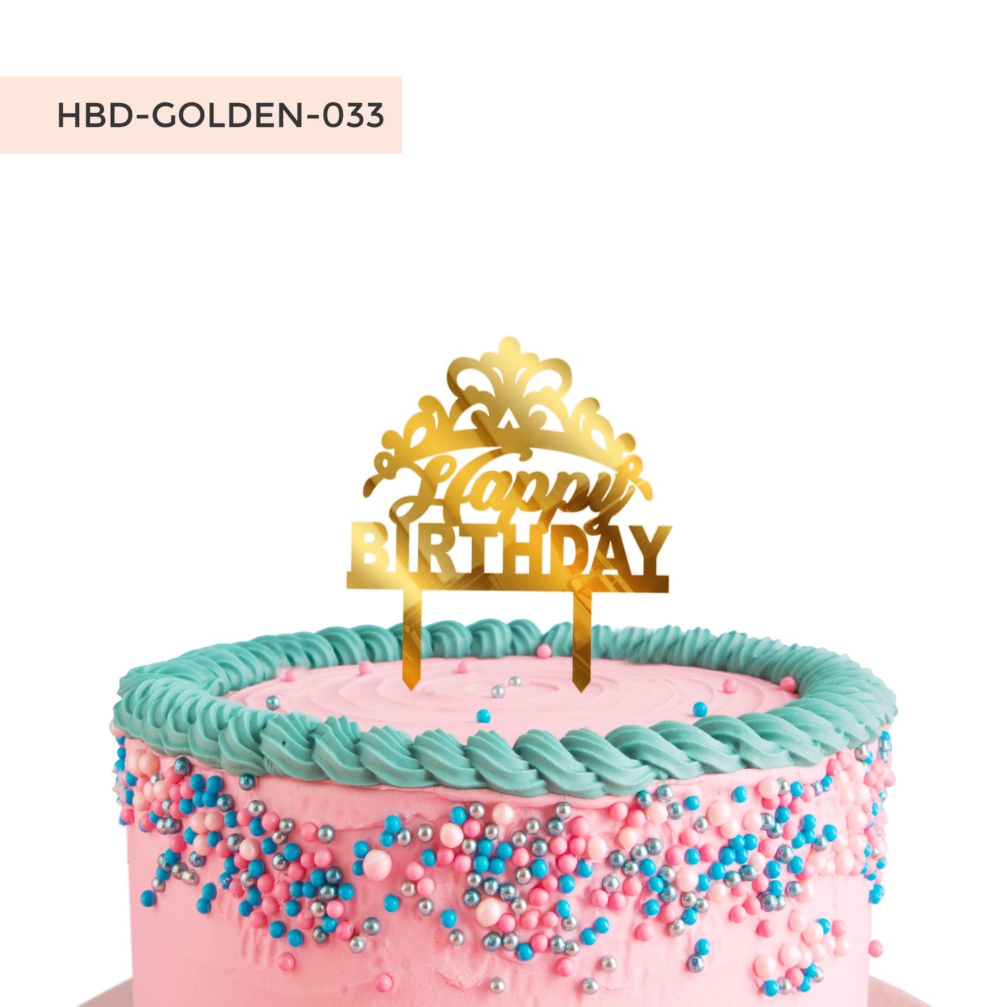 Happy Birthday Acrylic Cake Toppers