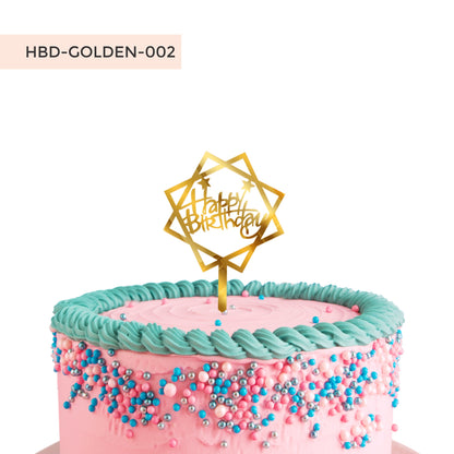 Happy Birthday Acrylic Cake Toppers
