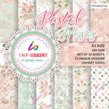 Pastel Pattern Paper 250 GSM Pack of 24