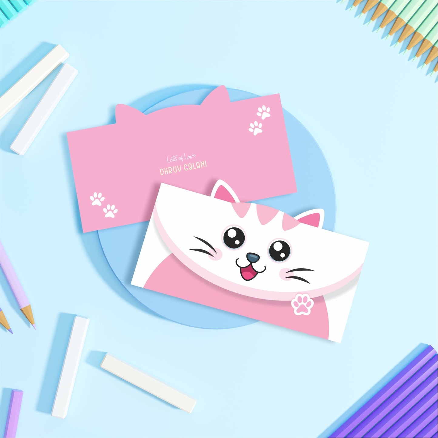 Custom Kids Gift Envelope for Gifting