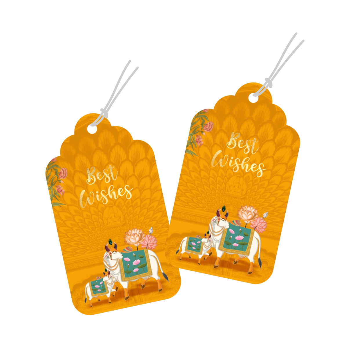 Customised Best Wishes Tags Gift Tags Pichwai Tags