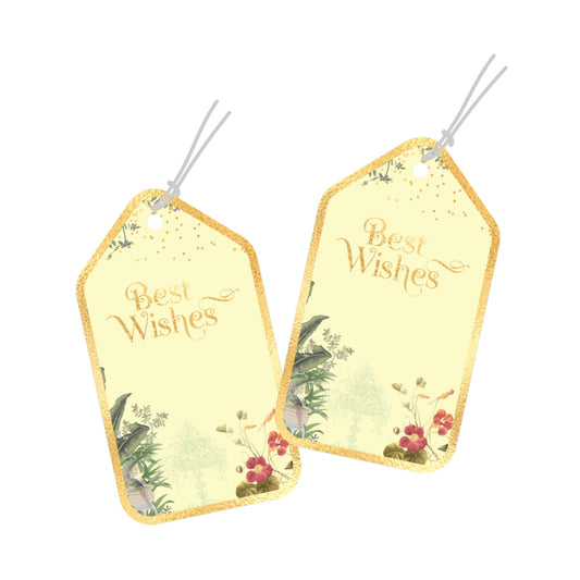 Gift Tags Best Wishes Tags Premium Floral Elegance