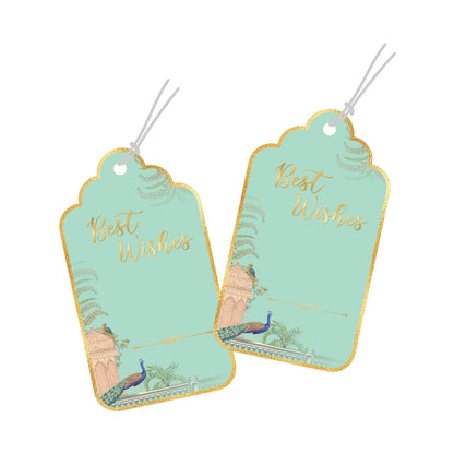 Best Wishes Tags Gold Foil Tags