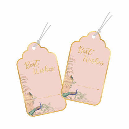 Best Wishes Tags Gold Foil Tags