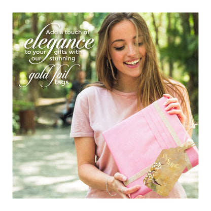 Customised Best Wishes Tags Gold Foil Tags
