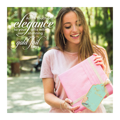 Customised Best Wishes Tags Gold Foil Tags