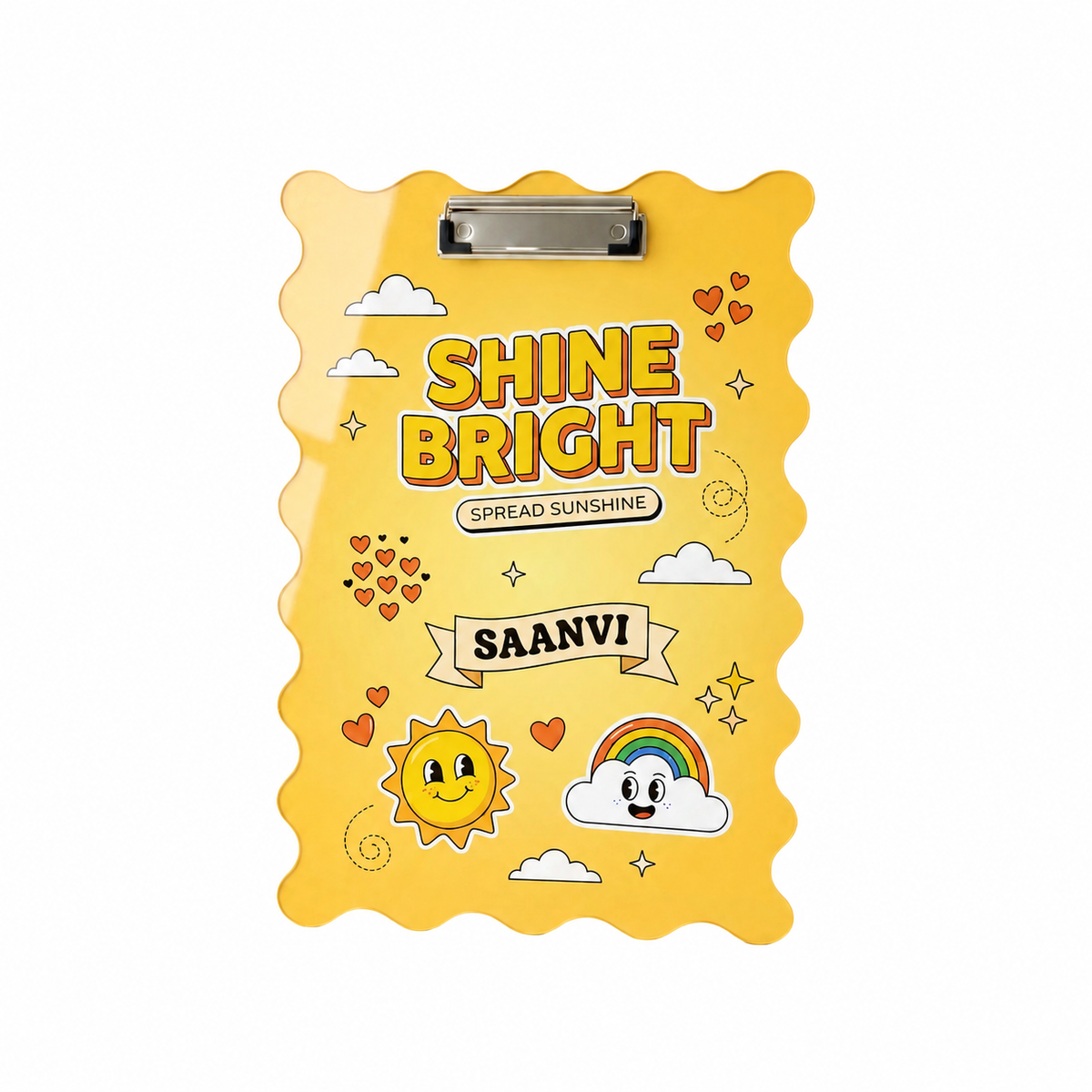 Customized Acrylic Examboard with Name Personalized Name Examboard Design 05 gift presentation