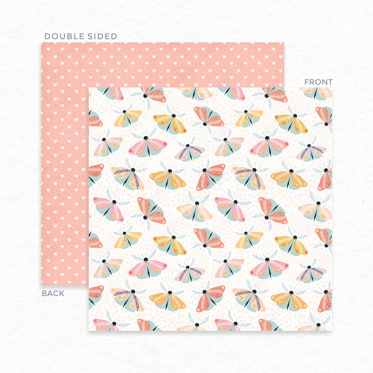 Double Sided Craft Paper 250 GSM 20 Sheets design close-up