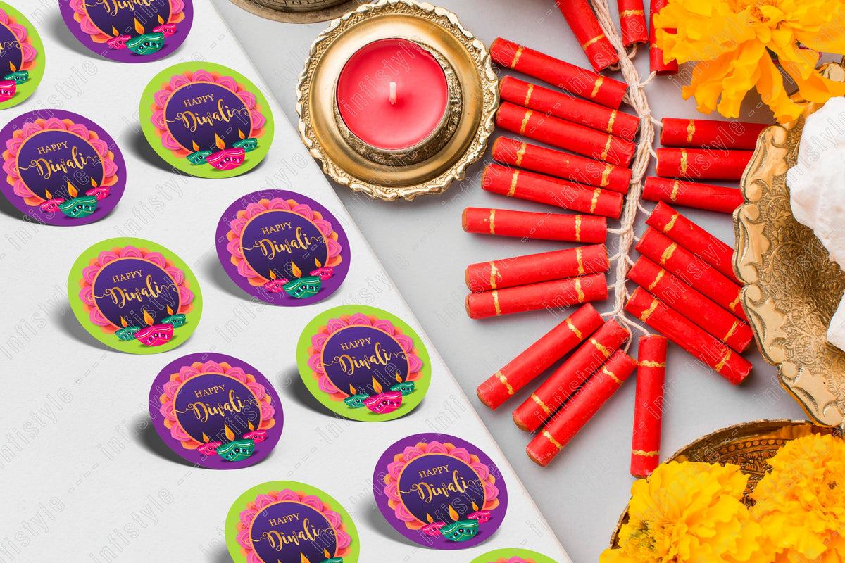 Happy Diwali Stickers for Return Gifts detail view