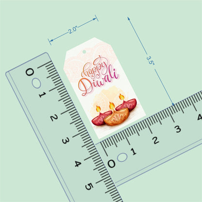 Happy Diwali Die Cut Shaped Tags
