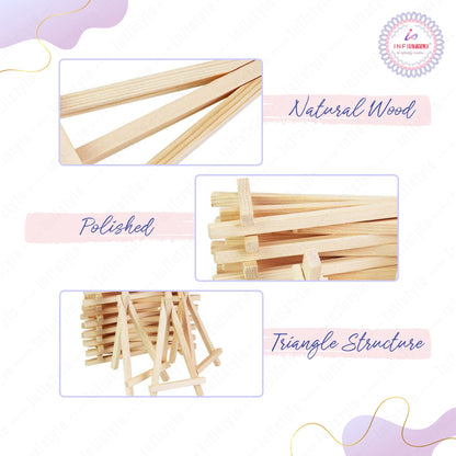 Easel Stand Wooden 5 Pieces for Art Painting Easel Stand 6inches detail view