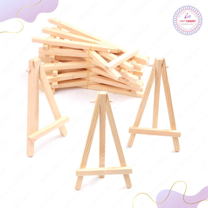 Easel Stand Wooden 5 Pieces for Art Painting Easel Stand 6inches design close-up