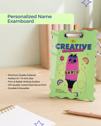 Customized Acrylic Examboard with Name | Personalized Name Examboard