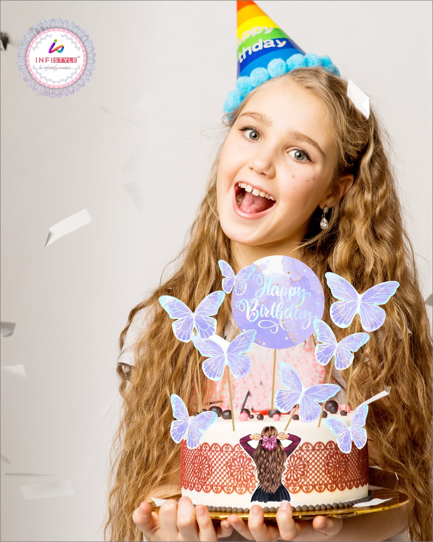 Birthday Cake Toppers Butterfly Design