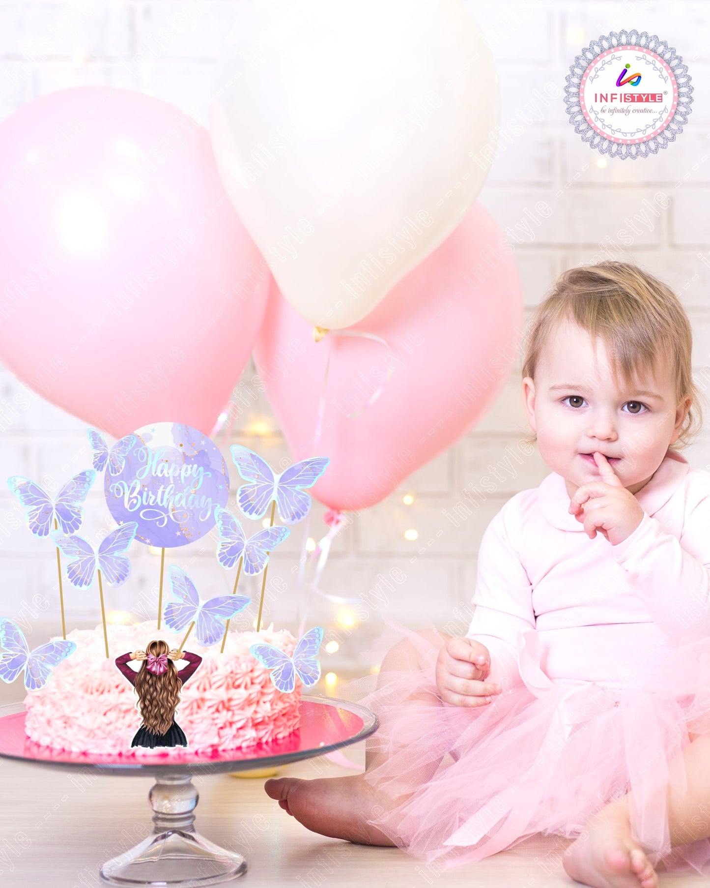 Birthday Cake Toppers Butterfly Design