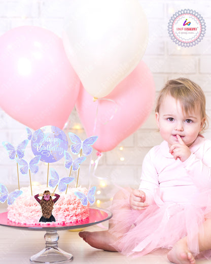 Birthday Cake Toppers Butterfly Design