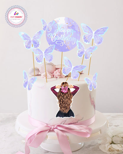 Birthday Cake Toppers Butterfly Design