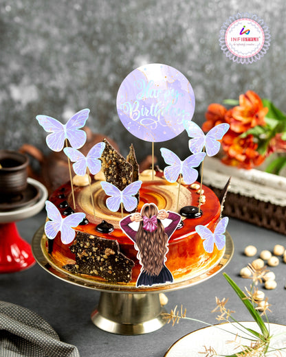 Birthday Cake Toppers Butterfly Design