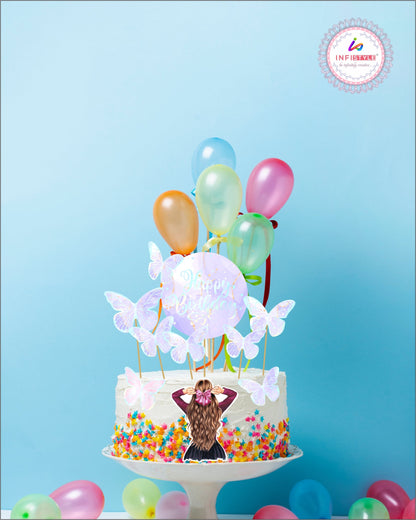 Birthday Cake Toppers Butterfly Design
