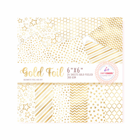 Premium Gold Foil Sheets 24 Pack 300 GSM