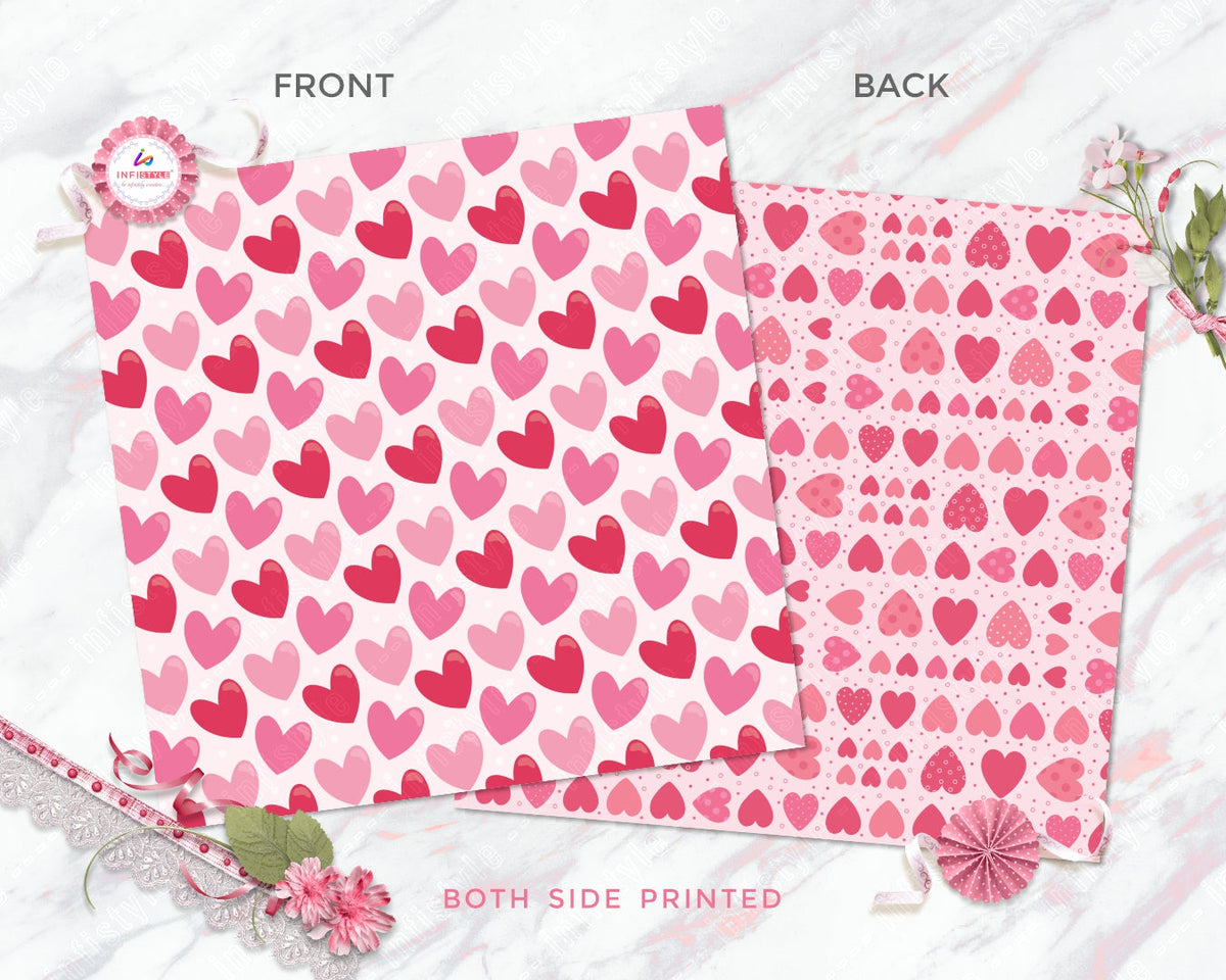 Scrapbooking Craft Paper Pack of 24 Pattern Love Theme photo 11