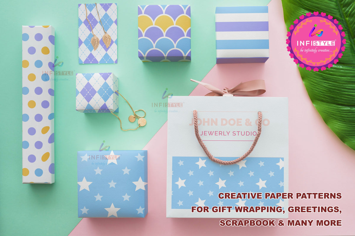 Scrapbook Craft Paper Pack of 24 packaging