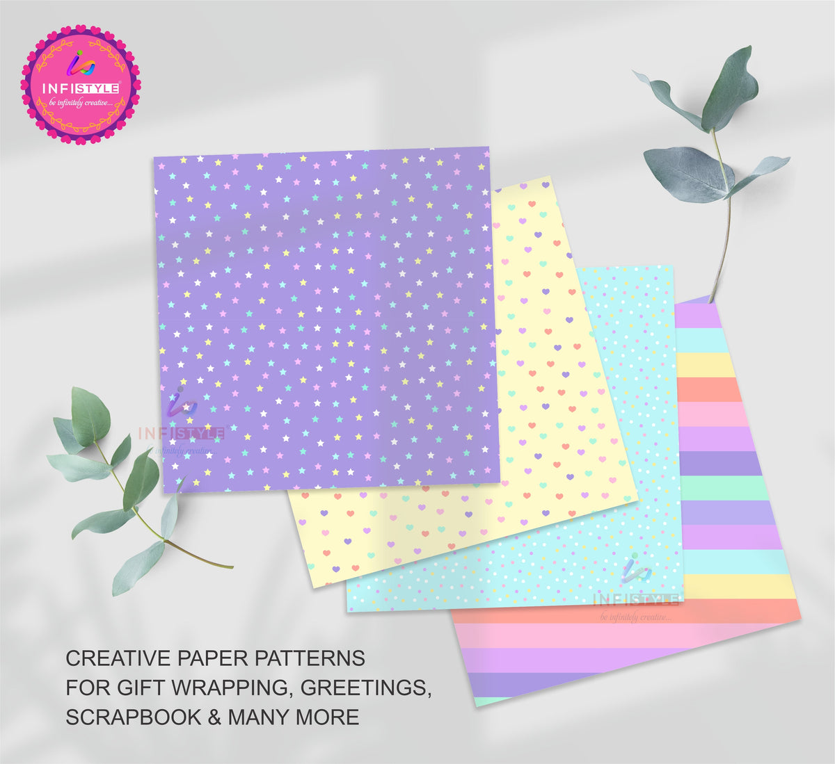 Dreamy Scrapbooking Paper 24 Sheets gift presentation