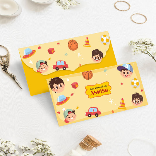 Custom Kids Gift Envelope for Gifting Money Envelopes Ufo Theme