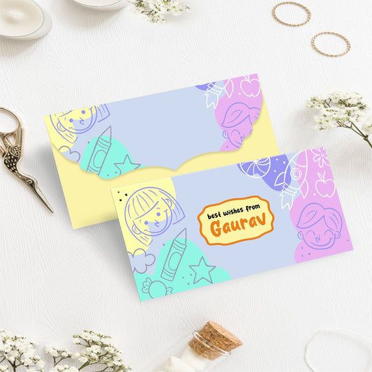Custom Kids Gift Envelope for Gifting Money Envelopes Space Theme