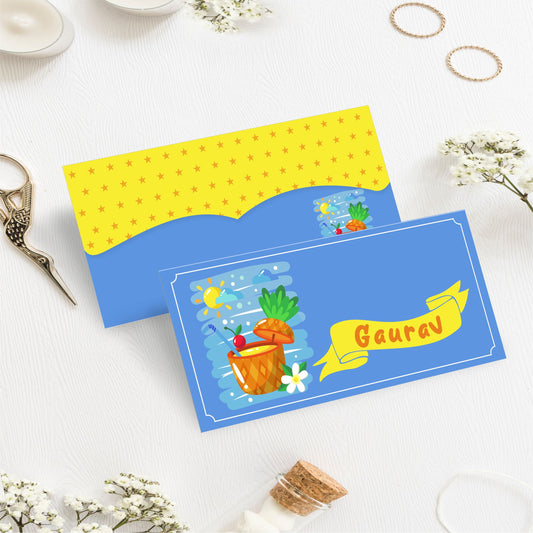 Custom Kids Gift Envelope for Gifting Money Envelopes Pineapple Animated